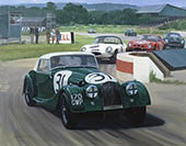 1962 Tourist Trophy, Goodwood, Morgan - Motorsport Art Print by Graham Turner