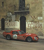 1966 Targa Florio, Alfa Romeo TZ2 - Motorsport Art Print by Graham Turner