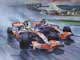 2008 British Grand Prix, Silverstone, Lewis Hamilton - Motorsport F1 art print by Michael Turner