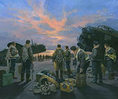 At the Going Down of the Sun - Aviation Art print by Michael Turner