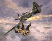 Eric 'Winkle' Brown, Hawker Tempest - Aviation print by Michael Turner