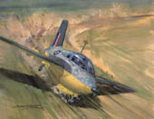 Eric 'Winkle' Brown, Messerschmitt 163 - Aviation print by Michael Turner