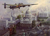 Aviation Art by Michael Turner - Lancaster aircraft greeting and birthday cards