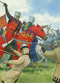 The Battle of Lewes print - Medieval Art by Graham Turner