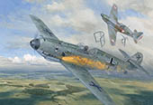 Original Painting by Graham Turner GAvA of Werner Moelders bf109