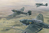 Original Painting by Graham Turner GAvA of Ju87 Stuka