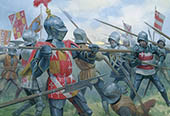 The Earl of Oxford at the Battle of Stoke Field - print from a painting by Graham Turner
