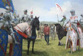 The Battles of Formigny and Castillon - Medieval Paintings by Graham Turner