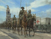 WW1 Indian Cavalry painting by Graham Turner