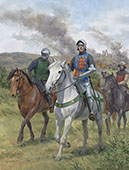 Keeping the Lancastrian Fire Burning - print from a painting of Jasper Tudor, Earl of Pembroke, by Graham Turner