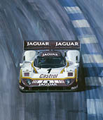 Jaguar XJR-11, 1989 Brands Hatch - Original Painting by Michael Turner