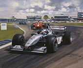 David Coulthard, McLaren, 1999 British Grand Prix, Silverstone - Original Painting by Michael Turner