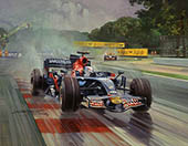 Sebastian Vettel, Toro Rosso, 2008 Italian Grand Prix, Monza - Original Painting by Michael Turner