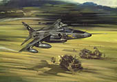 BAC Jaguar GR1 - Original aviation painting by Michael Turner