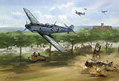 Original aviation painting by Michael Turner of Werner Moelders, Messerschmitt 109