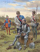 Andrew Trollope after the Second Battle of St Albans, 1461 - Original Painting by Graham Turner