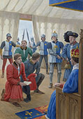 Richard, Duke of York, at Blackheath, 1452 - Painting by Graham Turner